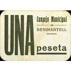 1 Peseta Benimantell
