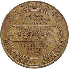 Token - La Presse Montreal, Quebec