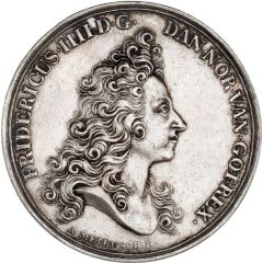 Medal - Frederik IV Coronation, silver issue