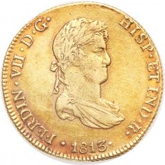 8 Escudos - Fernando VII Colonial Milled Coinage
