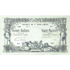 20 Dollars / 20 Piastres