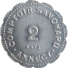 2 Francs - Comptoir Savoyarde, Annecy [74]