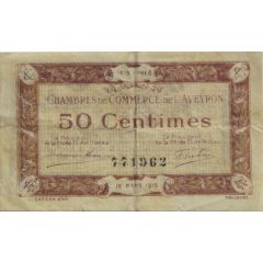 50 Centimes - Chambres de Commerce de l`Aveyron [12]