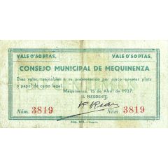 0.50 Pesetas Mequinenza