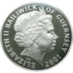 5 Pounds - Elizabeth II Queen Victoria Centennial - Silver