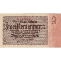 2 Rentenmark Rentenbank