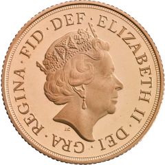 1 Sovereign - Elizabeth II 5th portrait