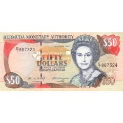 50 Dollars - Elizabeth II With security thread