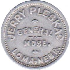 5 Cents - Jerry Pleskac General Merchandise Loma, Nebraska