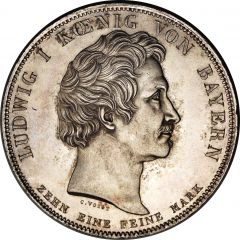 1 Conventionsthaler - Louis I Geschichtstaler, Benedictine Order