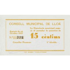 15 Céntimos Lloá
