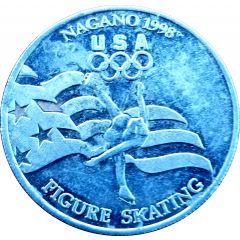 Token - Nagano 1998 US Olympic Team, General Mills Sponsor Figure Skating