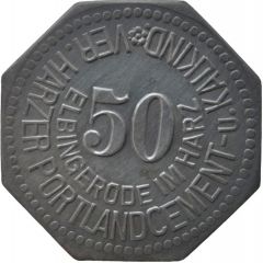 50 Pfennig - Elbingerode Ver. Harzer Portlandcement u. Kalkind.