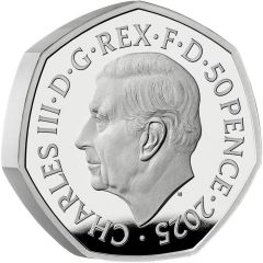50 Pence - Charles III Red Arrows, Silver Piedfort