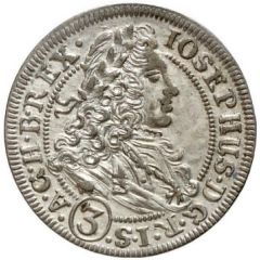 3 Kreuzers - Joseph I Breslau