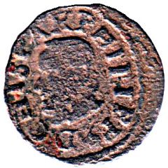 Denier - Philip III Barcelona,cross