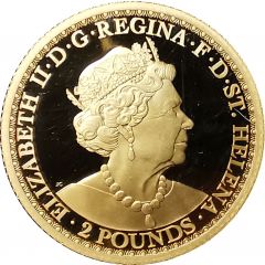 2 Pounds - Elizabeth II Una and the Lion - Gold 0.5g