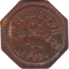 1 Cent - F.E. Brown Crab Orchard, Nebraska