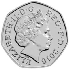 50 Pence - Elizabeth II 4th portrait, Christopher Ironside