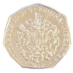 50 Pence - Elizabeth II Vampire Bat, Colourised