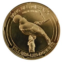 Tourist token - Monnaie de Paris - Villars-les-Dombes - Parc des Oiseaux Rooster of the rock