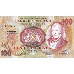 100 Pounds Bank of Scotland