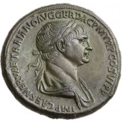 Sestertius - Trajan FELICITAS AVGVST S C, Felicitas