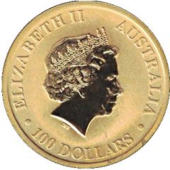 100 Dollars - Elizabeth II 4th Portrait - Kangaroo - Gold Bullion Coin