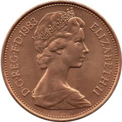 2 Pence - Elizabeth II 2nd portrait, mule