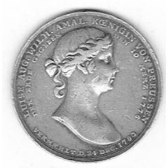 Death of Queen Luise Auguste Wilhelmine Amalie