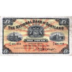1 Pound National Bank of Scotland