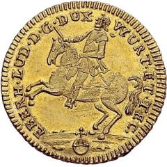 1 Goldgulden - Eberhard Louis General field marshall