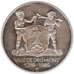 700 years of the town of Delémont silver