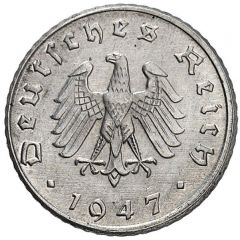 5 Reichspfennig Allied Occupation - Pattern