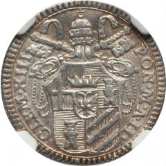 1 Grosso - Clement XIII MISERICORS ET IVSTVS