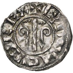 Denier - Louis VII Château-Landon mint