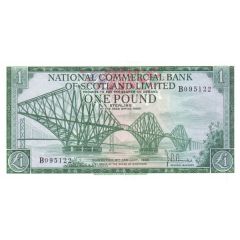 1 Pound National Commercial Bank of Scotland