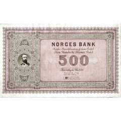 500 Kroner - Oscar II King Oscar II issue