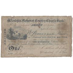 1 Pound Wesleyan Methodist Country Chapels Bank
