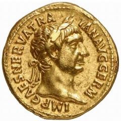 Aureus - Trajan P M TR P COS III P P, Hercules