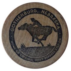 Wooden Nickel Pony Express, Gothenburg, Nebraska