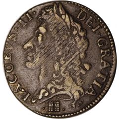 1 Shilling - James II Gun Money Large Coinage