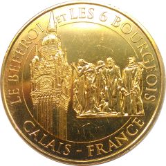 Monnaie de Paris Tourist Token - Calais Le Beffroi et les 6 Bourgeois