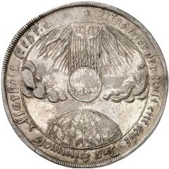 1 Thaler - John Ernest Death of Christiane Elisabeth, Wife of John Ernest