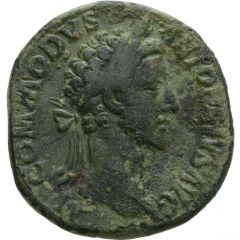 Sestertius - Commodus ANN AVG TR P VII IMP IIII COS III P P S C, Annona
