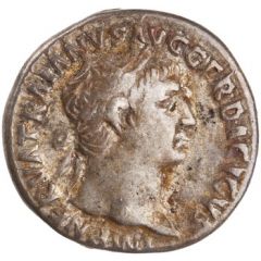 Denarius - Trajan P M TR P COS V P P, Victory