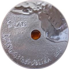 1 Lats Amber Coin