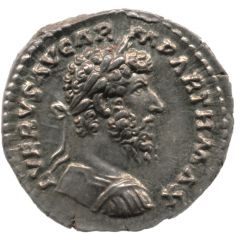 Denarius - Lucius Verus PAX AVG TR P VI COS II, Pax