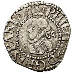 1/2 Groat - Philip III long cross
