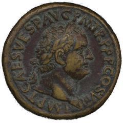 Sestertius - Titus IVD CAP S C, Judaea